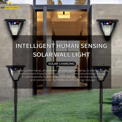 2000LM Solar Flood Light 3 Modes Motion Sensor IP65 Waterproof Outdoor Security
