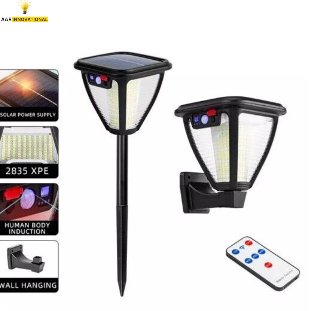2000LM Solar Flood Light 3 Modes Motion Sensor IP65 Waterproof Outdoor Security