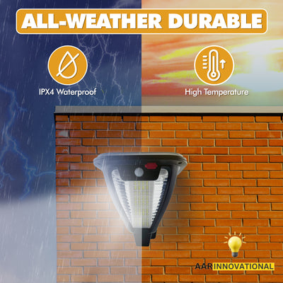 2000LM Solar Flood Light 3 Modes Motion Sensor IP65 Waterproof Outdoor Security