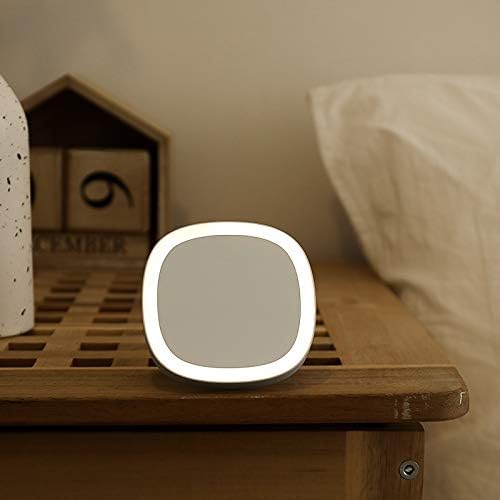 Portable Makeup Mirror with Led- USB Charging Pocket Mirror for Travel, Green