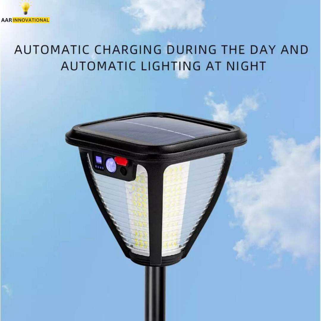 2000LM Solar Flood Light 3 Modes Motion Sensor IP65 Waterproof Outdoor Security