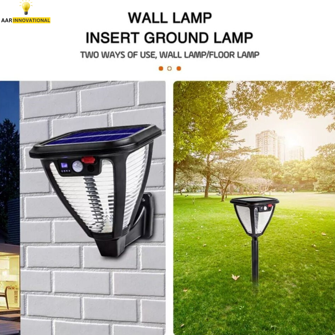 2000LM Solar Flood Light 3 Modes Motion Sensor IP65 Waterproof Outdoor Security